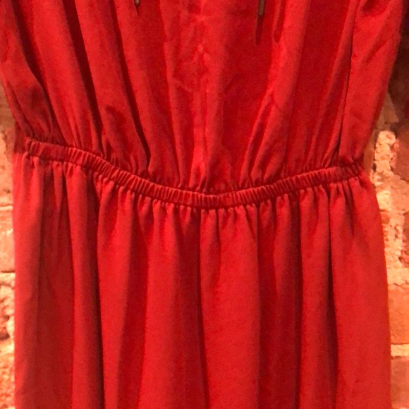 Mossimo Laceup Front Dress Rust Color Size Medium - Picture 5 of 6